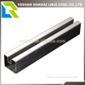 Single groove 316 stainless steel square tube